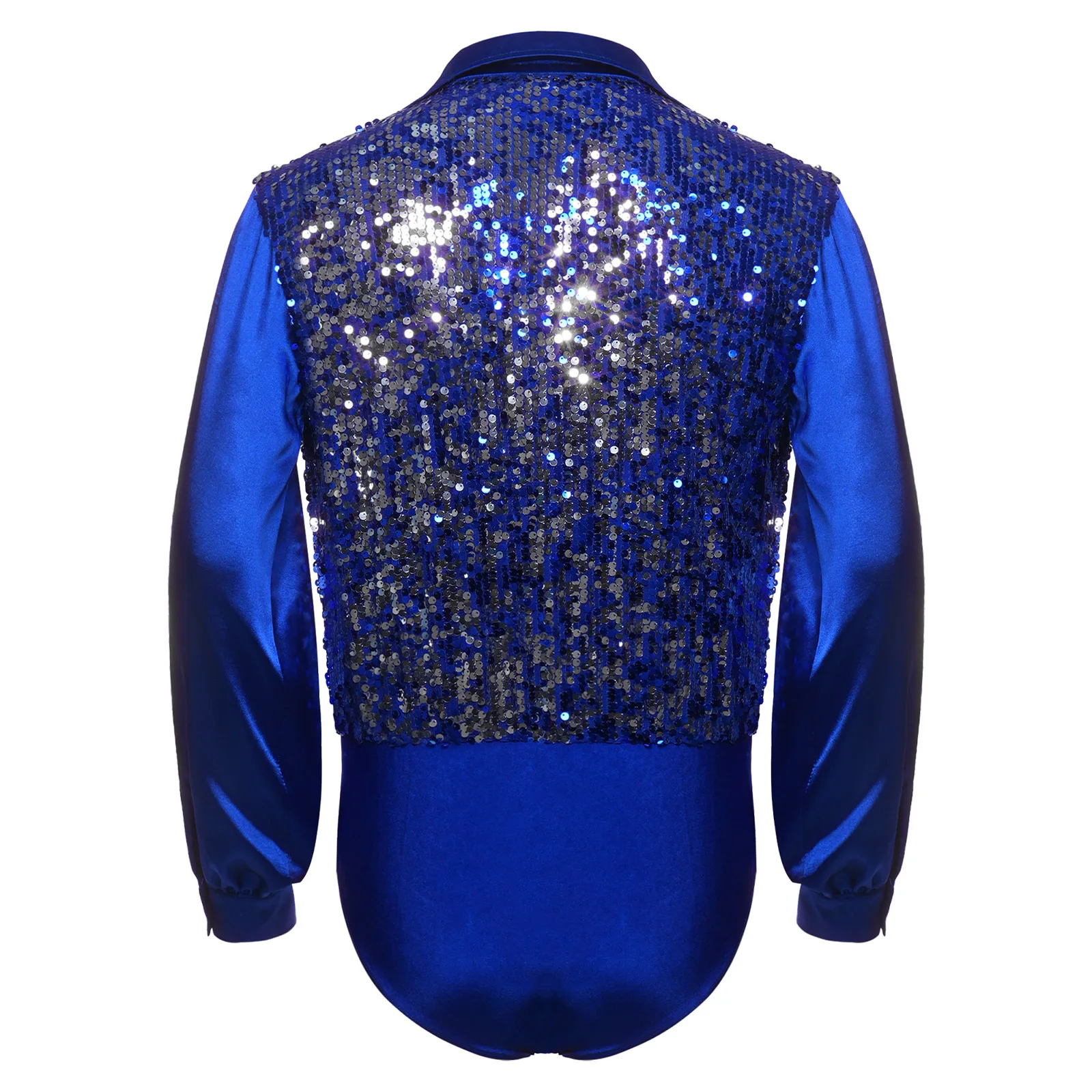 mens-latin-ballet-dance-leotard-glittery-sequined-v-neck-satiny-long-sleeves-button-crotch-bodysuit-for-gymnastics-training