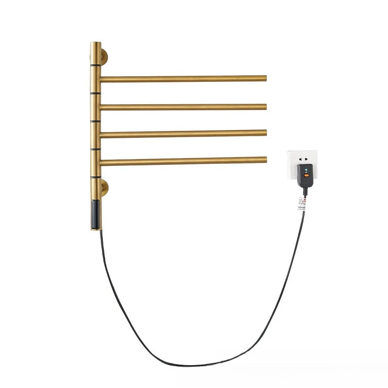 

180 ° rotating electric towel rack intelligent drying sterilization towel pole bathroom towel rack