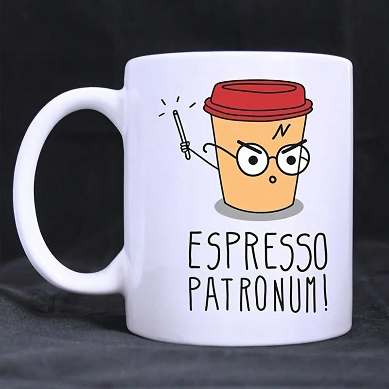 Espresso Patronum Funny Cartoon Mug Mulan Quote Mugs Dishonor Retro Mug Mushu Quote Funny Coffee Mug Gift Kid Friend Decorate