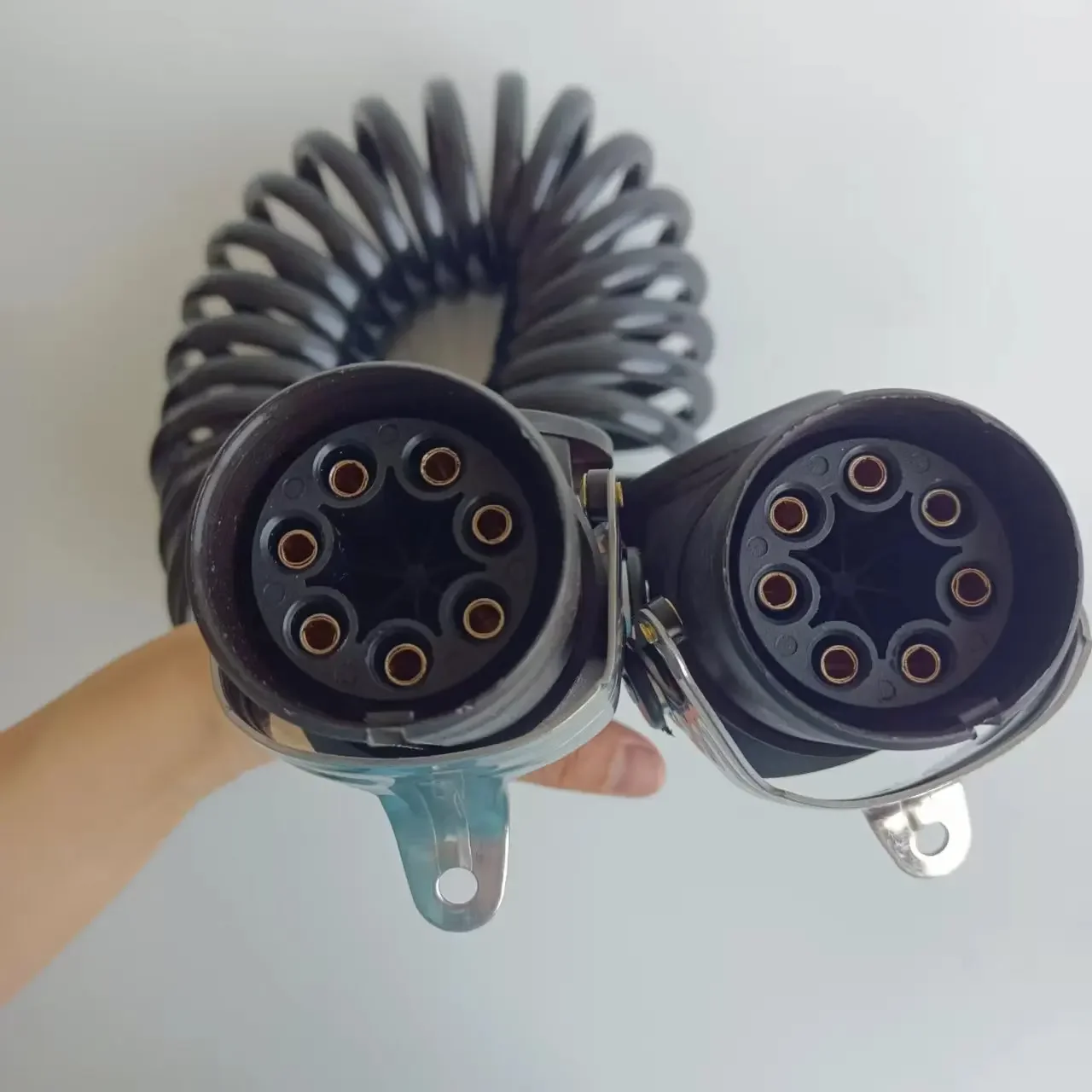 

FM FH Power Cord 7-to-7 Large Head Spiral