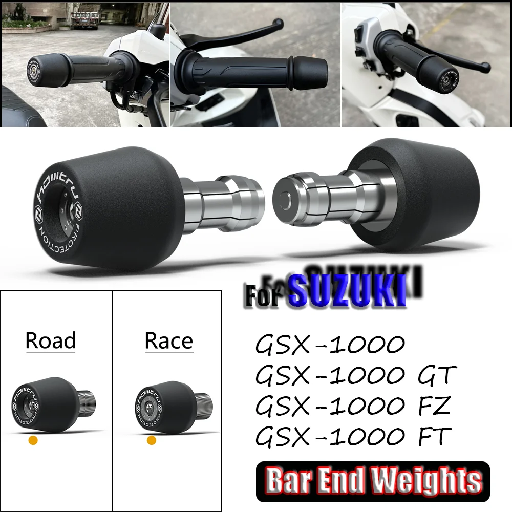 

For SUZUKI GSX-S1000 GT FZ FT Motorcycle Handlebar Grip End Handle Plug Weights Slider Plug Handle Bar End Weight Grips Cap