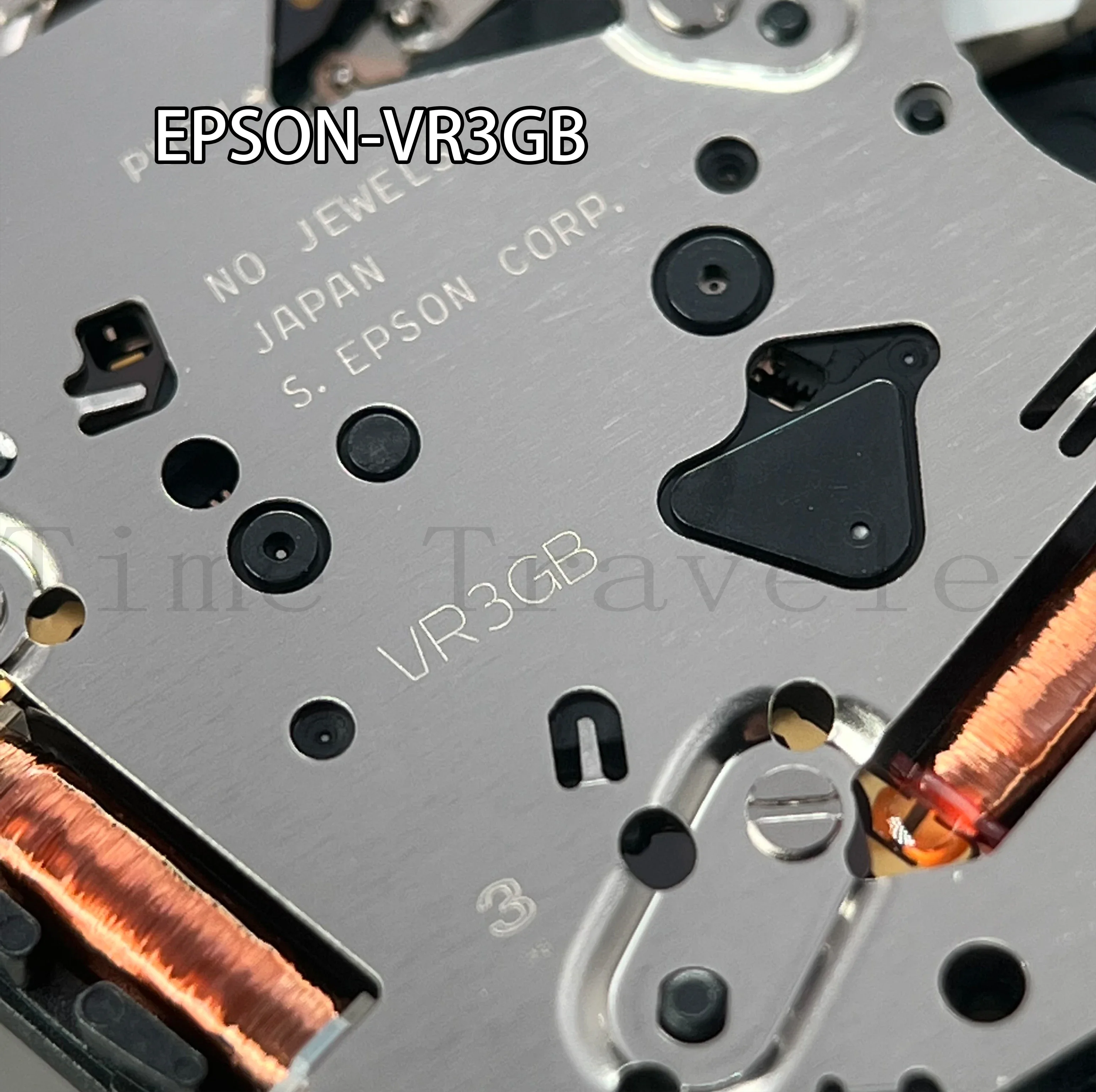 VR3G gerakan otot Chronograph VR3GB gerakan kuarsa 3.6.10 detik kecil Tanggal di 3:00