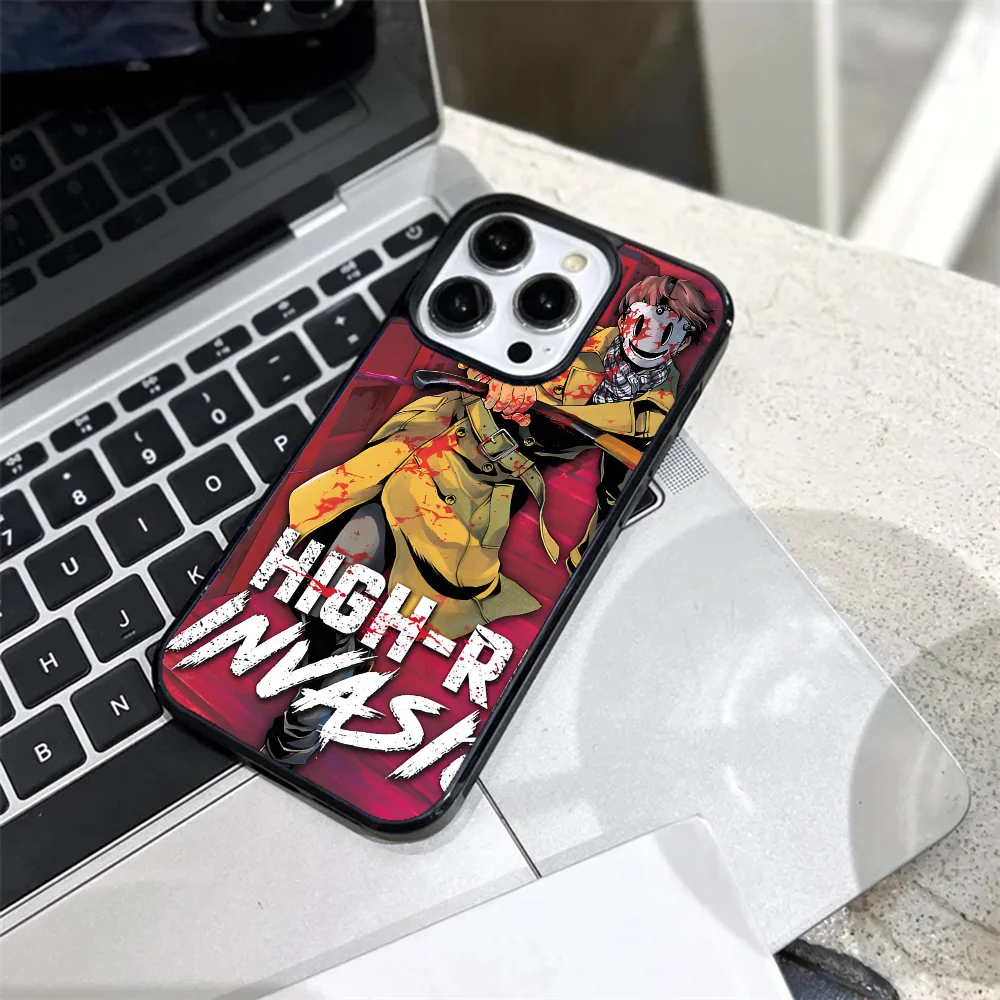 Anime High-Rise Invasion Phone Case Mobile Phone Cases For IPhone 15 14 13 Pro Max 11 12 Mini Alex Mirror TPU Shell