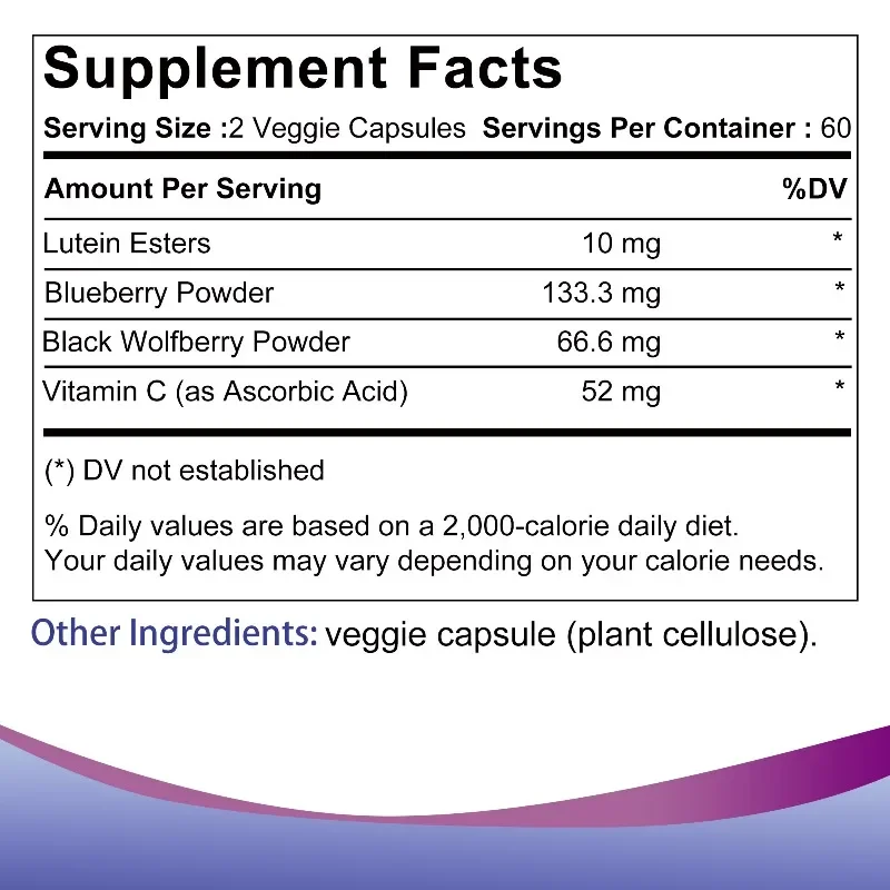 Cápsulas de arándanos: beneficiosas para la salud del cerebro y del sistema inmunológico, mantenimiento de la salud cardiovascular y la función ocular