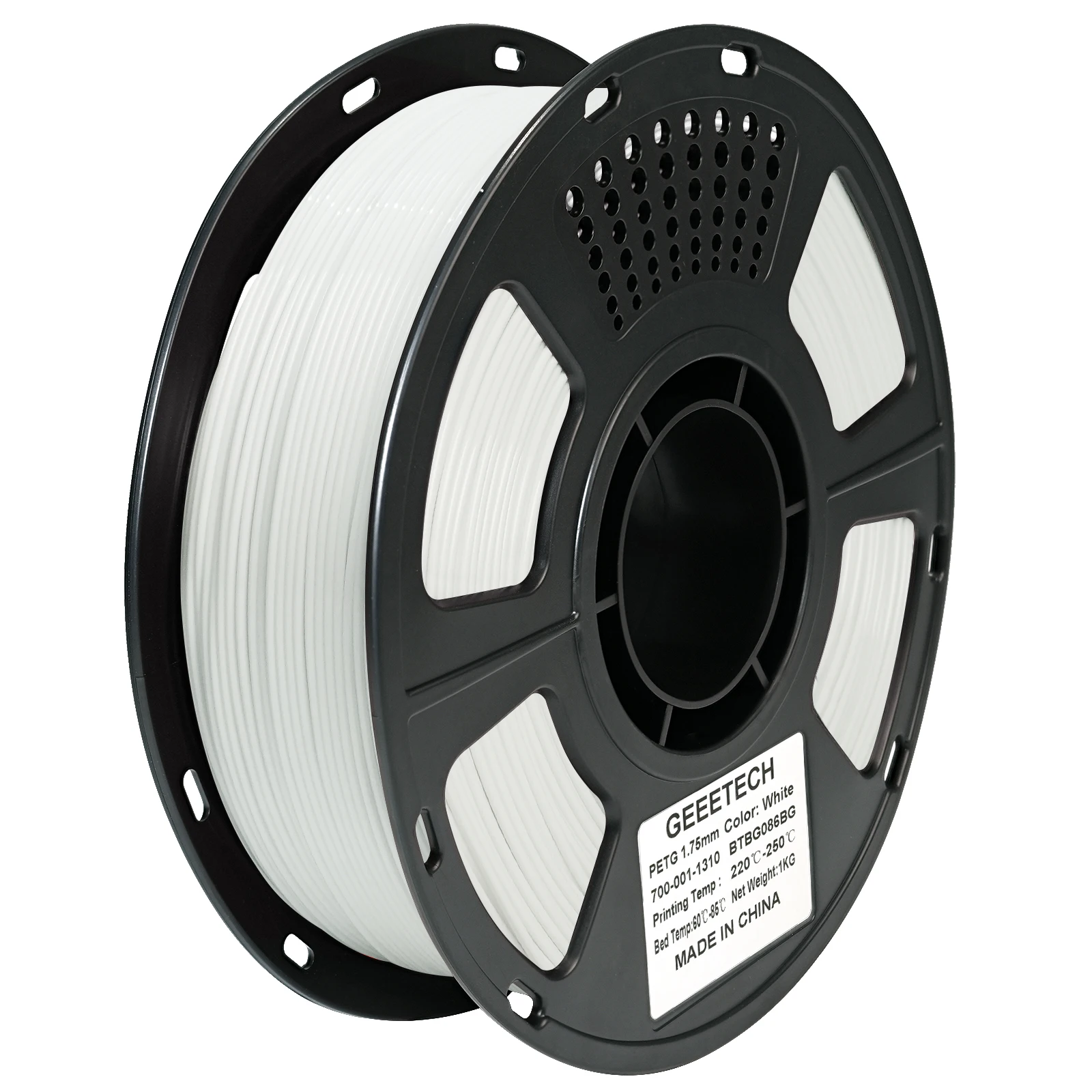 Geeetech PETG, filament do druku 3D, 1 kg, średnica 1,75 mm, pakowany próżniowo, dostępny w lokalnych magazynach, przeznaczony do drukarek 3D FDM, pasuje do drukarek Bambu Lab.