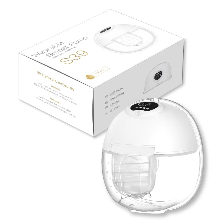 O S39 مضخات الثدي تصنيع الأيدي اللاسلكية المحمولة مضخات الثدي الكهربائية قطعة واحدة يمكن ارتداؤها S39 مضخة الثدي