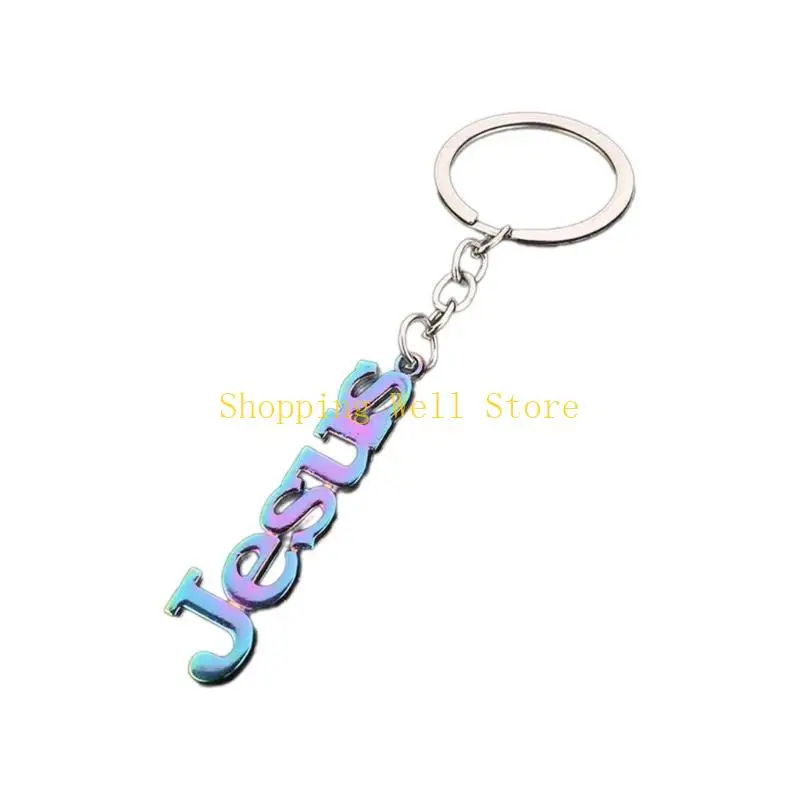 KX4B Metal Letter/Fish/Cruzes Keyrings Pingente para festivais e reuniões