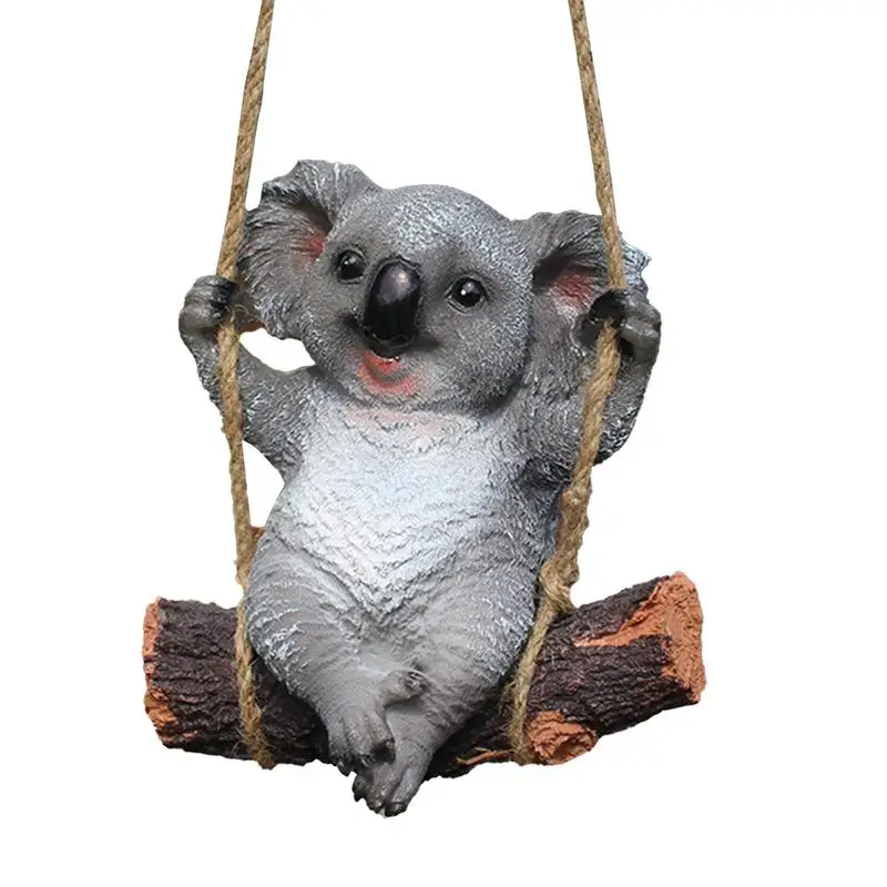 

Simulated Koala Sculpture Realistic Cute Resin Garden Animal Sculpture Decor Decorative Table Ornaments Indoor Outdoor Statues