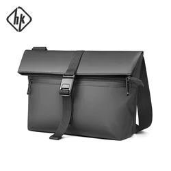 HcanKcan, bolso cruzado para hombre, bolsos de hombro informales impermeables para mujer, bolso multifuncional, bolso de mensajero de diseñador de lujo para hombre