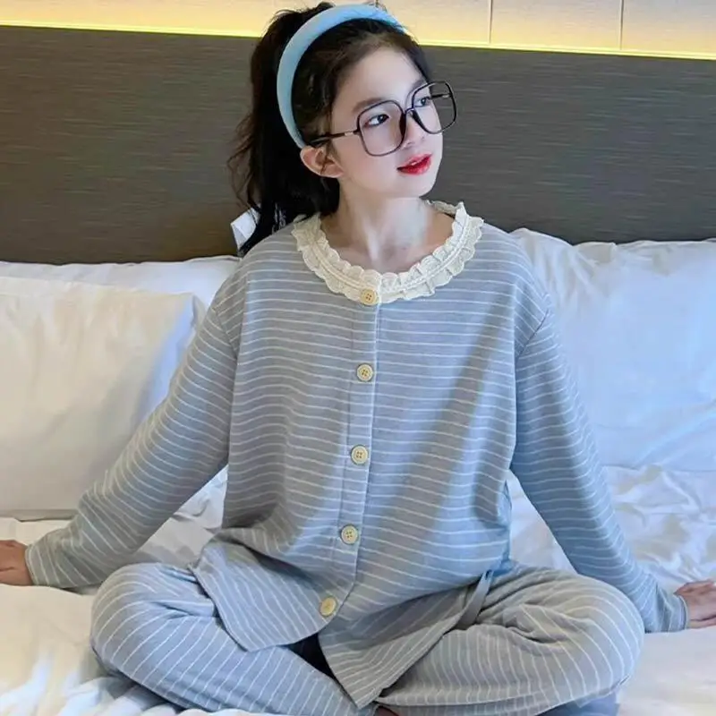 

Hot Girl Pullover Pants Pajamas Two-Piece Set Autumn Winter Coral Fleece Tops Child Kawaii Fashion New Casual Clothing Homewear