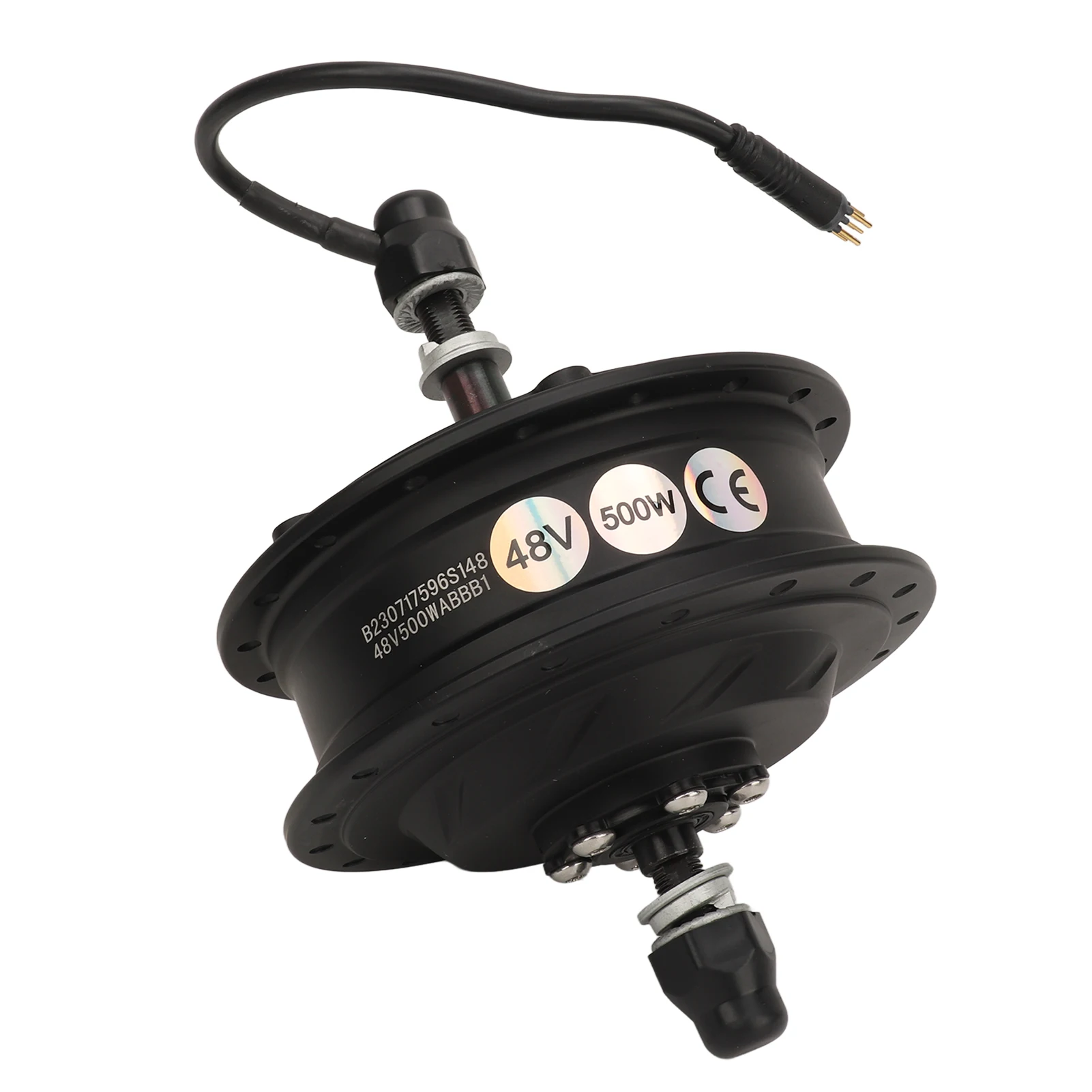 48V 500W Electirc Bicycle Gear Hub Motor Brushless Rear Drive Waterproof Metal Electric Bike Hub Motor for Bike Upgrade Parts