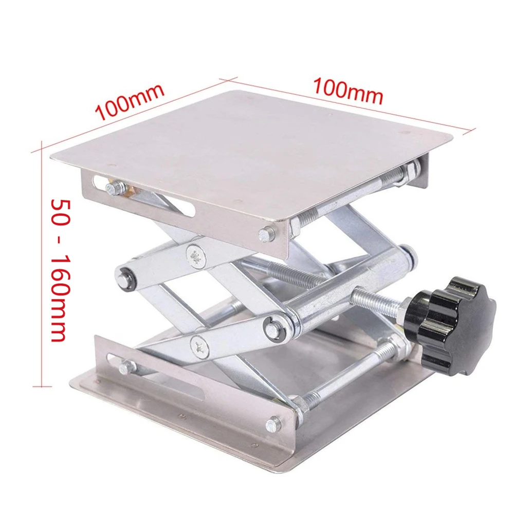 

Alumina Lifting Table 10x10CM Lifter Router Plate Table Engraving Laboratory Lifting Stand Woodworking Benches Dropshipping