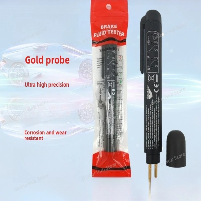 

Горячая распродажа, тестер тормозной жидкости, ручка 5 светодиодов, автомобильный инструмент для тестирования тормозной жидкости для автомобилей DOT3/4/5.1, автоматические тестеры тормозной жидкости