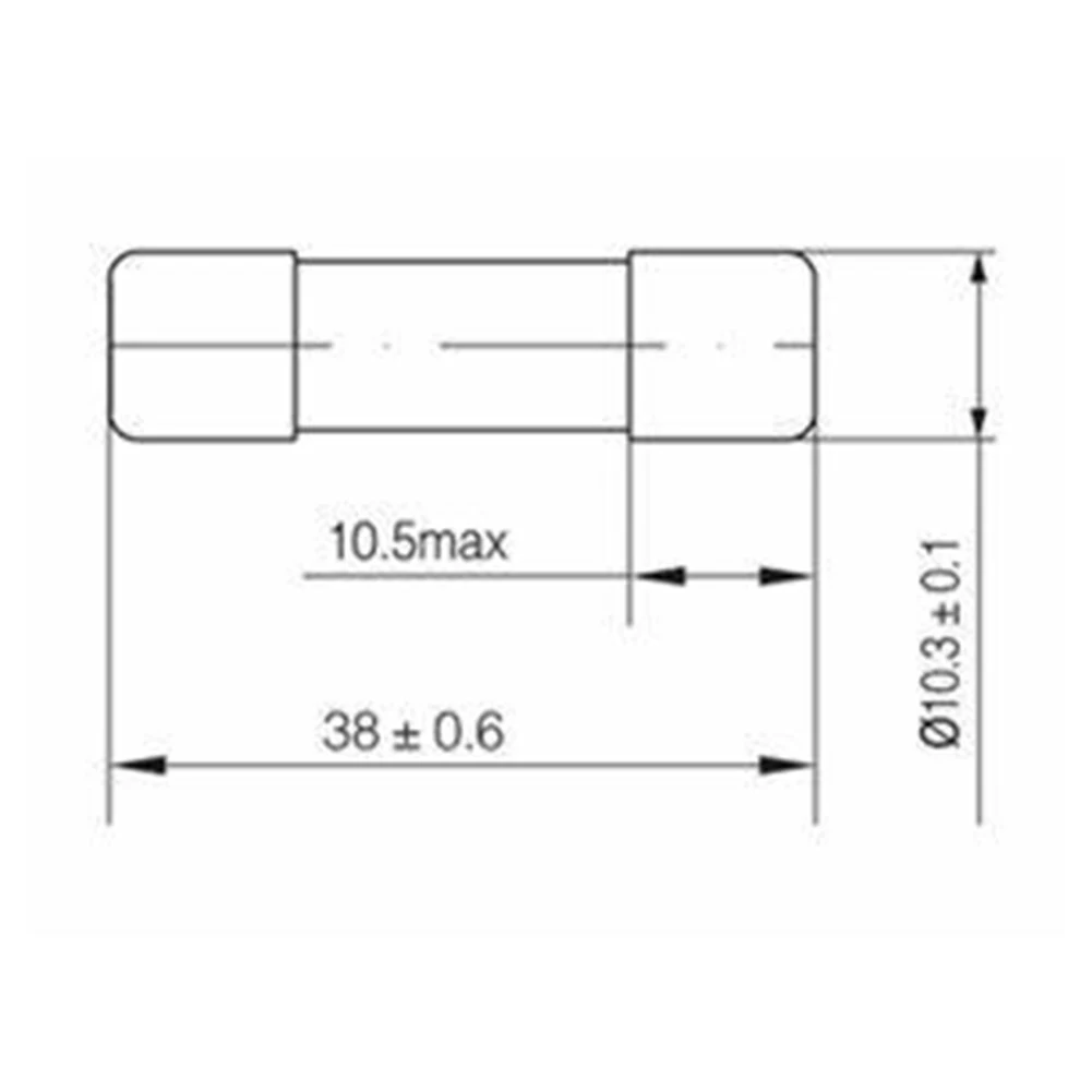 15A 消費電力ユニットヒューズ PV DCヒューズ シャワー/ストーブ用 10*38MM 1000 VDC 15アンペアヒューズ 15A アクセサリー 電気機器 ソケット用