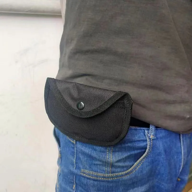 2/4Pcs Waist Pouch Finger Tiger Protection Bag Iron Four-finger Cloth Cover Shockproof Soft Lining Fist Ring Hanging Buckle Bag