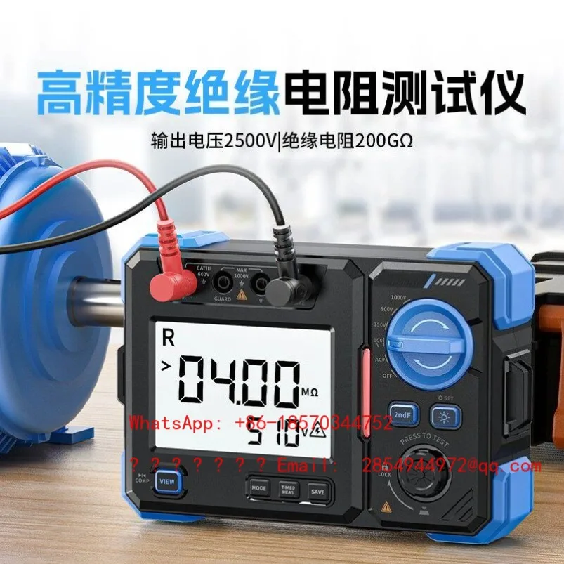 2026    Insulation Resistance Tester 100V500V2500V High Precision Digital Shake Meter MRT1050