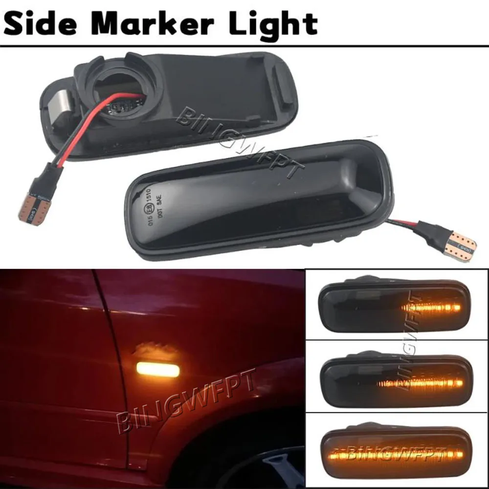 NEW 2PCS Smoked Lens LED Side Marker Car Light For Honda Civic 1995 1996 1997 1998 1999 2000 Auto Reflector Turn Signal Lights