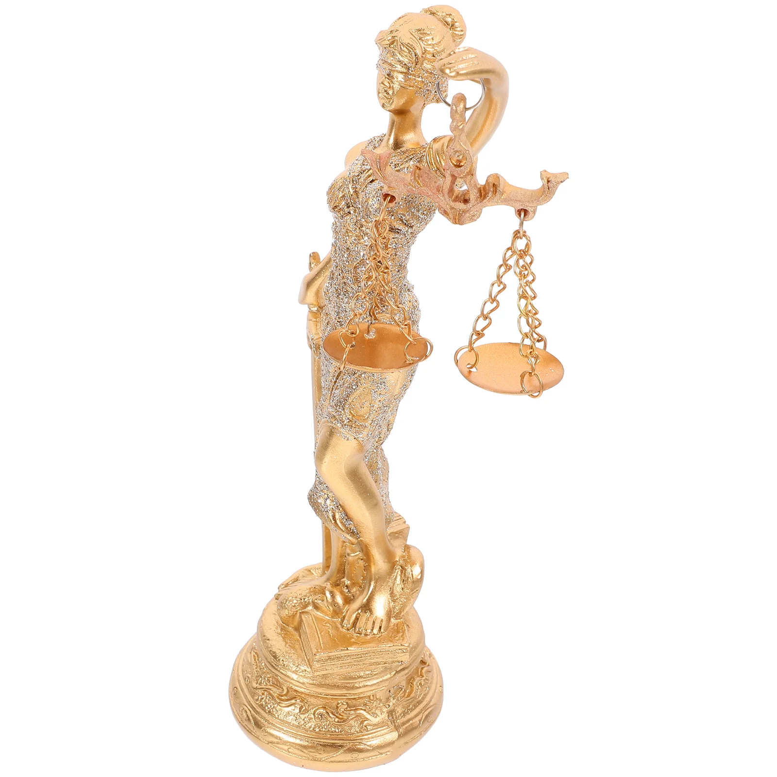 

1pc Statue Goddess Of Justice Sculpture Artistic Office Decor Statue Home Decoration Roman Style Classical