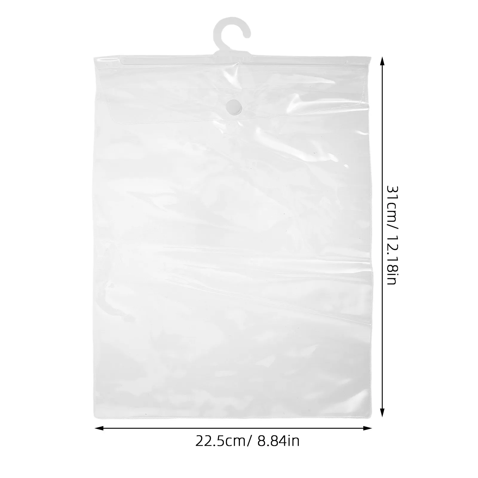 12pcs Clear Hanging Storage Bags – Dustproof & Waterproof Plastic Organizer for Books, Headphones, Supplies 4