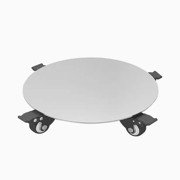 2026 304 stainless steel movable universal wheel load-bearing tray flower pot multi-purpose base support