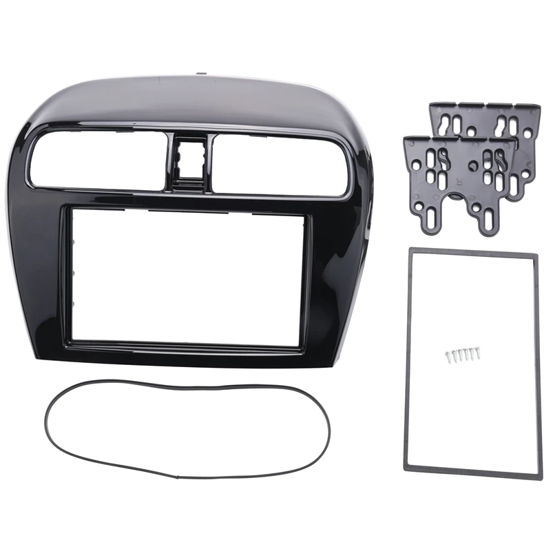 Double Din Fascia For Mitsubishi Mirage Space Star Attrage Radio Stereo Panel Dash Mounting Installation Trim Kit Face Frame