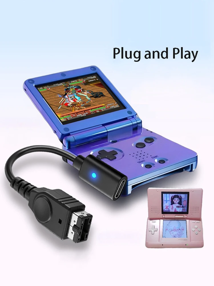 USB Typ-C Ladekabel für Nintendo GBA SP Game Boy Advance Mit LED-Anzeige Stromversorgungskabel Spielkonsolen-Kabel