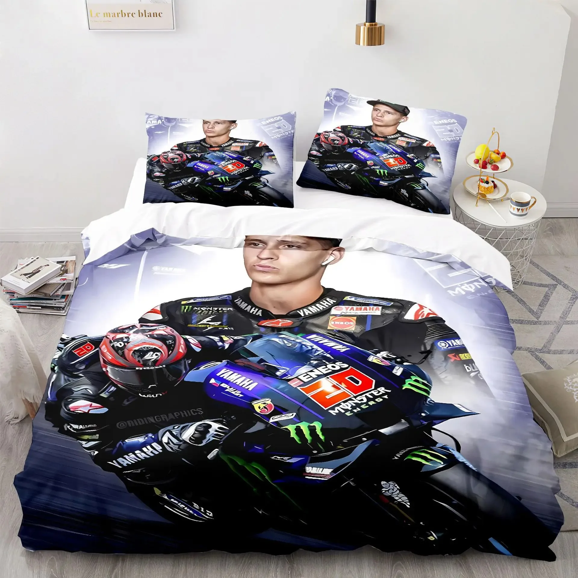 Marquez 93 Bedding Set Duvet Cover Pillowcases Twin Full Queen King Bed Linen 3D Print Marc Marquez 93 Duvet Cover Sets