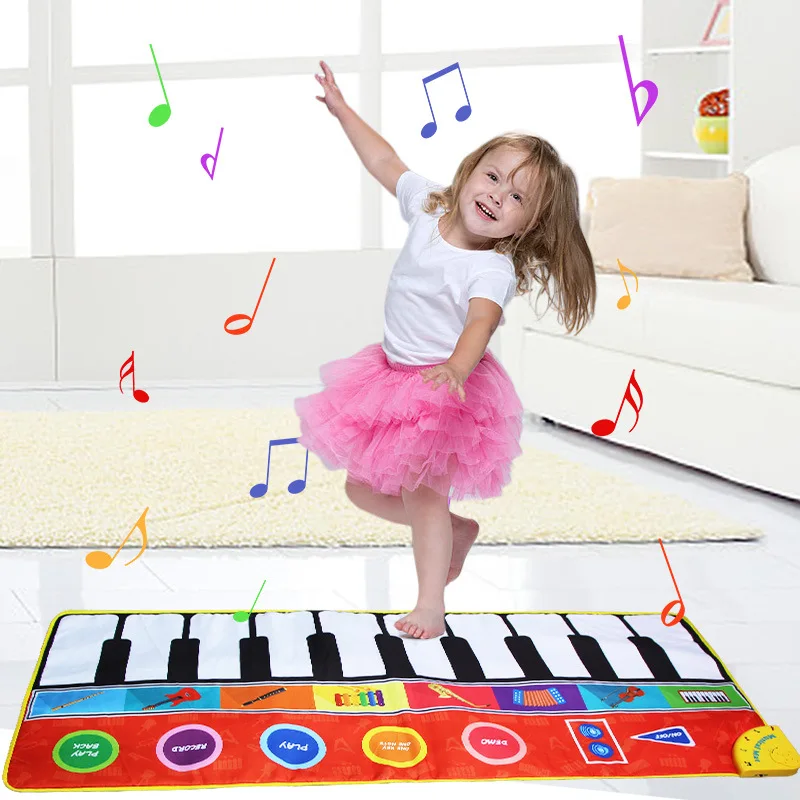 Electronic Musical Mat Carpets Keyboard Baby Piano Play Mat Musical Instrument Montessori Toy Educational Toys for Kids