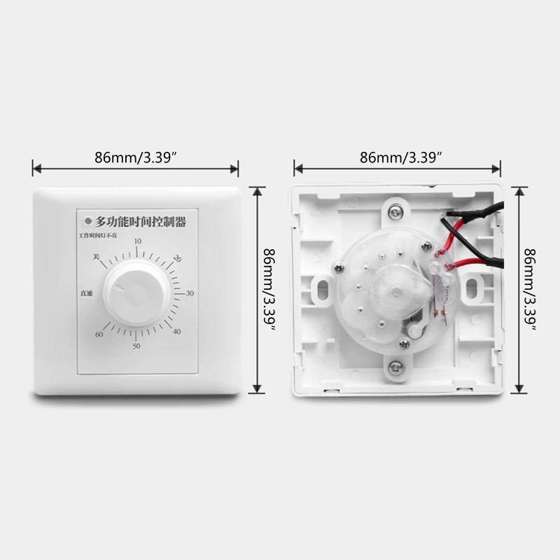 Interruttore timer meccanico 60/120 minuti timer interruttore controller conto alla rovescia strumenti controllo della ad