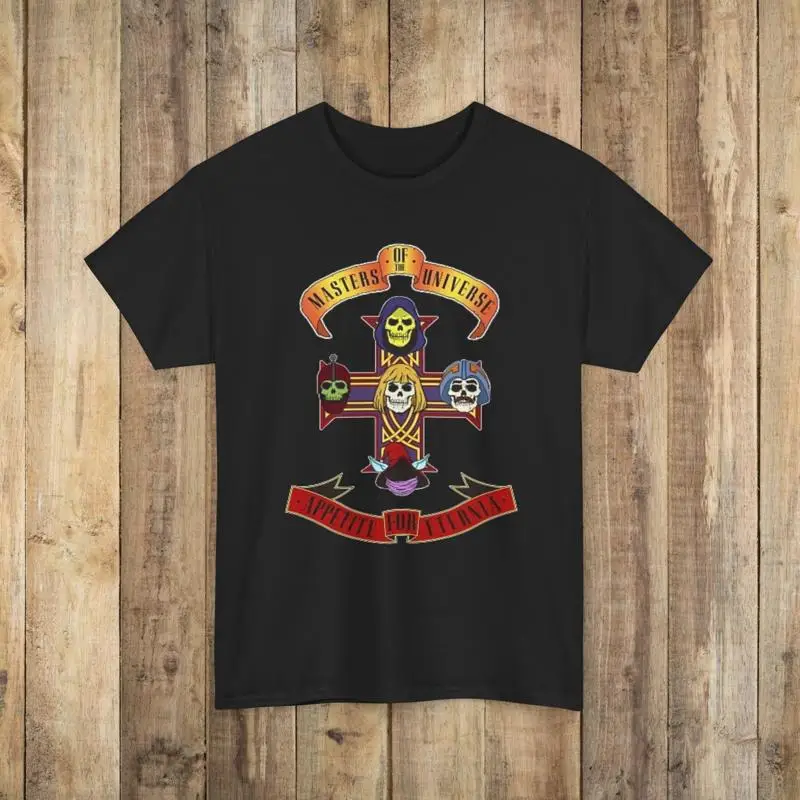 هو رجل موتو الشهية ل Eternia الكبار تي شيرت الهيكل العظمي #1