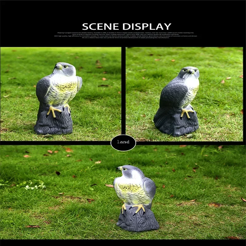 Garden Artificial Eagle Birds Decoy Hawk Simulation Model Scarer Repellents Home Crafts Pond Decoration Ornaments Pest Control