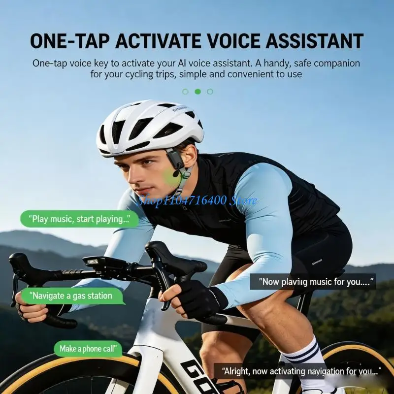 y1gd In-Helmet Intercom Headset Water Resistant for Daily Commutes and Travel Use