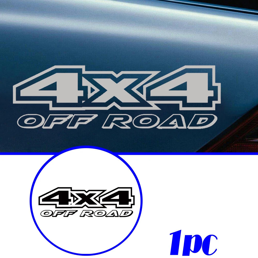 1pc Universal Car 4 x4 Styling Sticker Car Body Decoration Sticker Car Window Sticker nero bianco Auto accessori esterni