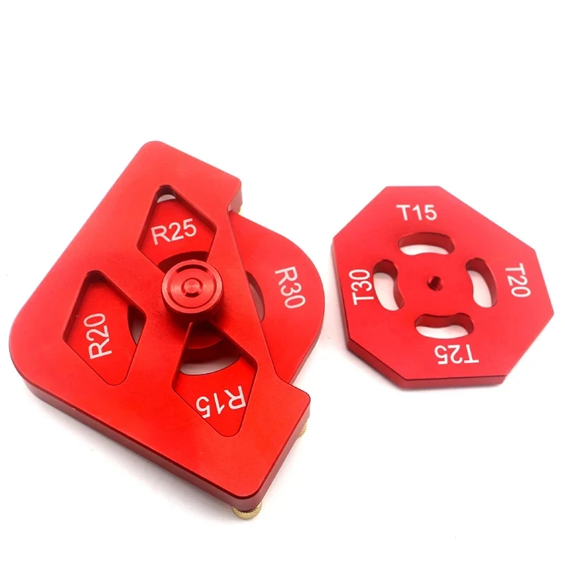 1Set R15-30 Corner, T15-30 Corner Formwork for DIY Woodworking, Carpentry Radius Jig Fillet Chamfering Formwork Router Templates