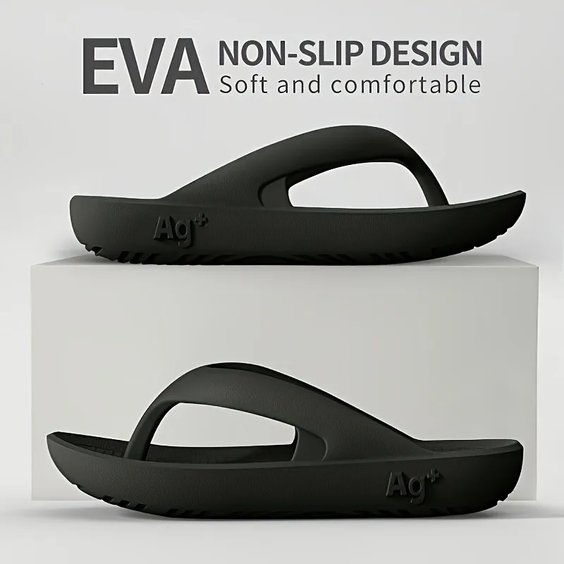 Men Women Non Slip EVA Flip Flops Summer Lightweight Quick Dry Comfortable Beach  Outdoor Indoor Slippers Casual House Shoes