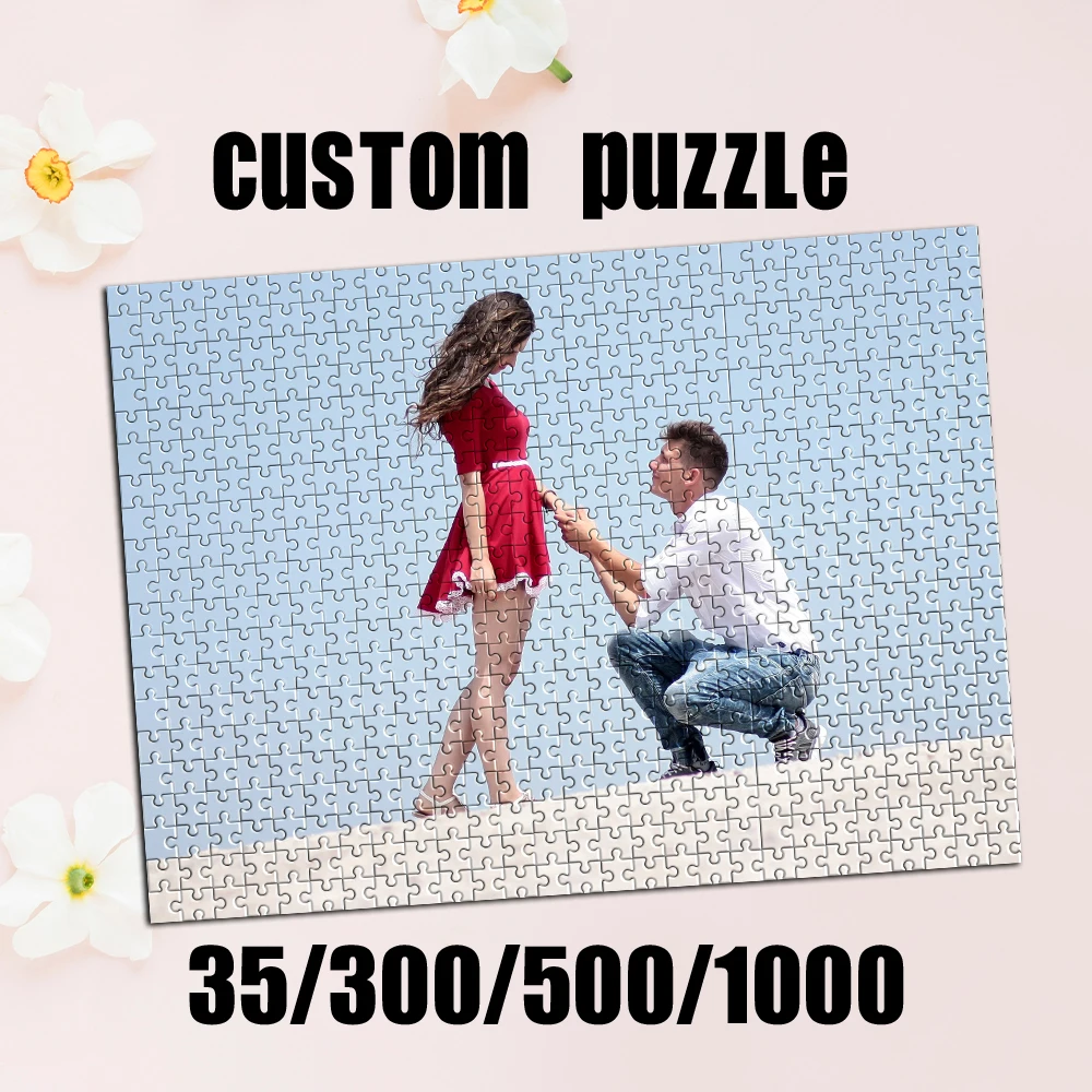 Personalized Custom Photo Puzzle Customize Seaside Proposal Theme Photo Puzzle Puzzle Box From Memory Photo Gift