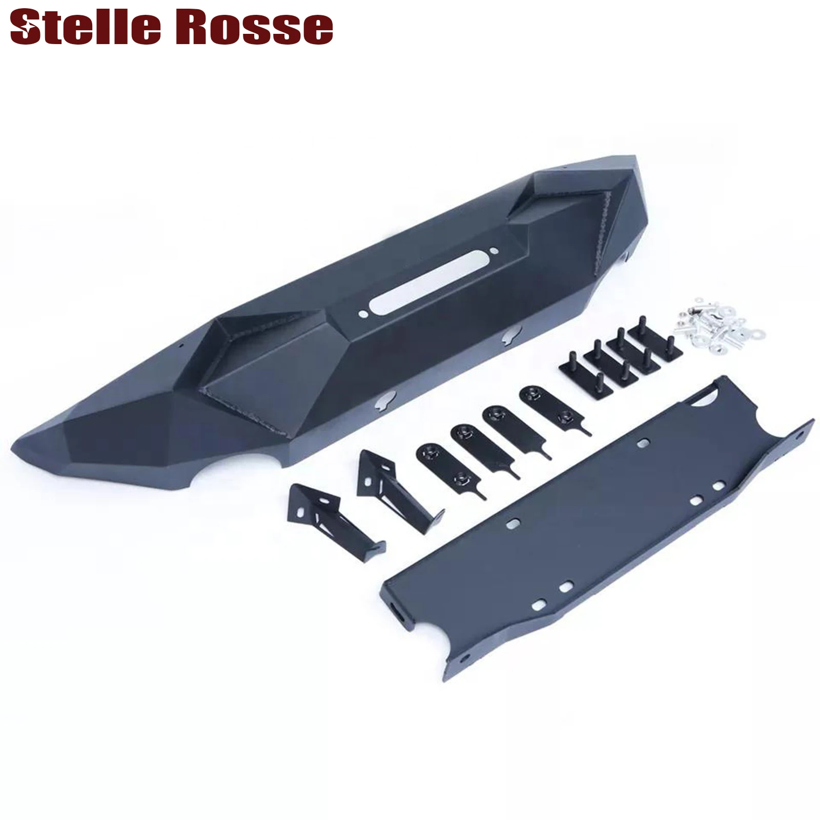 Aluminum  Aggressive Front Bumper For Jeep Wrangler Jk 07-17 Modify Part
