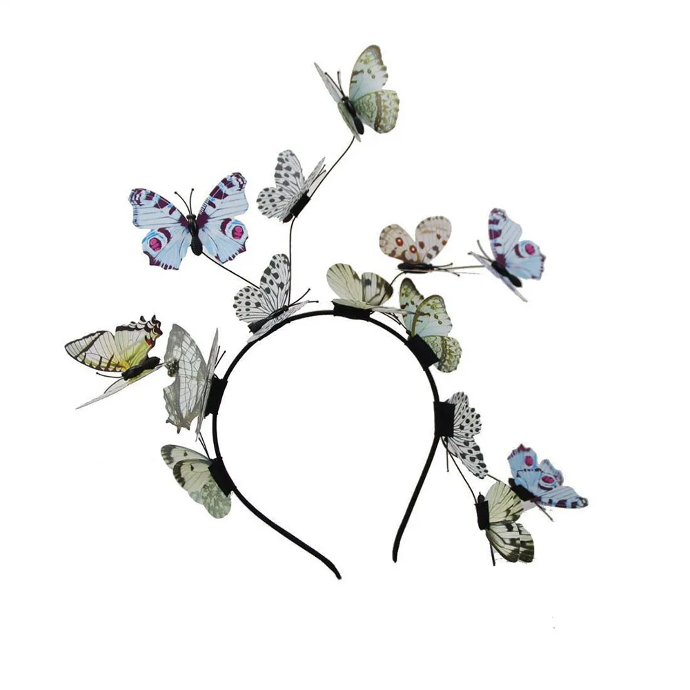 Exaggerated Simulated Butterfly Headband Girl Hair Accessories Headband Garland Cosplay Party Pendant