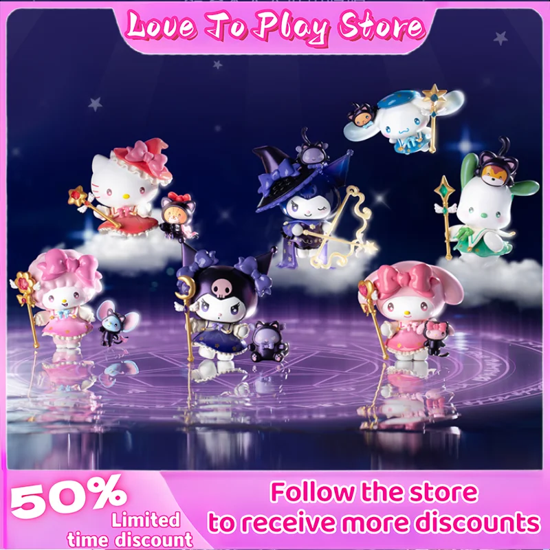 

Starry Night Party Magician Series Handheld Cool Romipacha Dog Hello Kitty Melody Mysterious Blind Box Trendy Birthday Gift