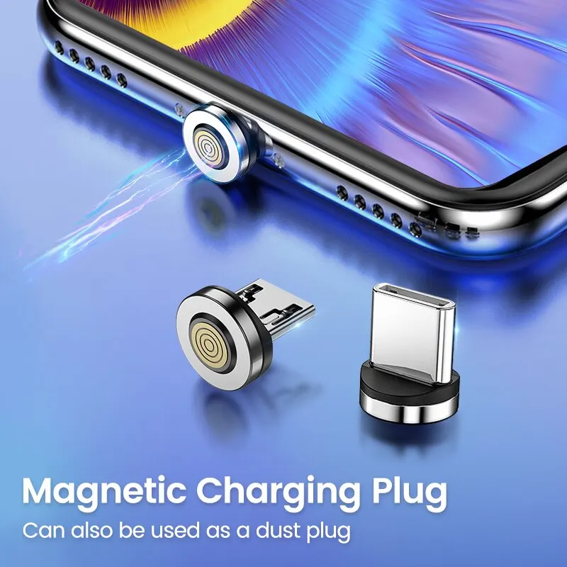 Single/7 Pin Magnetic Charging Plug Adapter Magnetic Micro/Type C Cable Adapter for Mobile Phone Dust Plug Replace Components