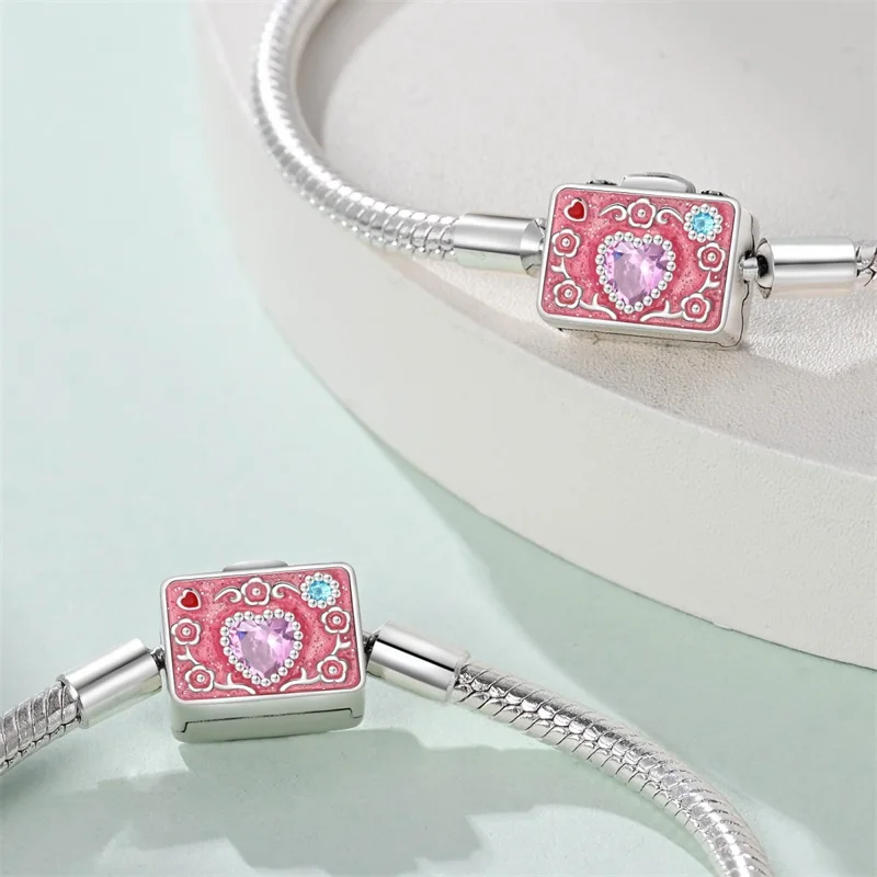 2026 New 925 Sterling Silver 17‑20CM Garden Retro Camera Bracelet For Women Fashion Exquisite Birthday Anniversary Jewelry Gifts