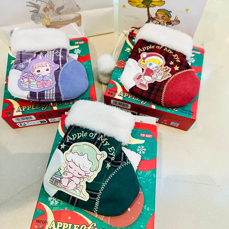 

POPMART APPLE OF MY EYE Series Mini Bag Blind Box Surprise Mystery Box Toys Cute Ornaments Figurines Anime Figure Guess Bag Doll