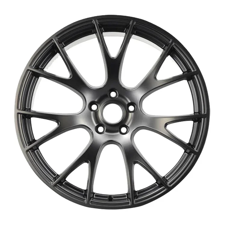 #13003 low MOQ instock passenger car wheels 20 inch offset car rims 5x115 matt black aluminum alloy car wheel