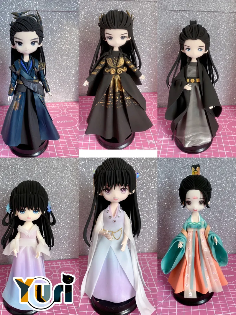 Love Between Fairy and Devil Cang Lan Jue Official Xiao Lanhua Dongfang Qingcang Handmade Figure Doll Toys Model Cosplay Cute C