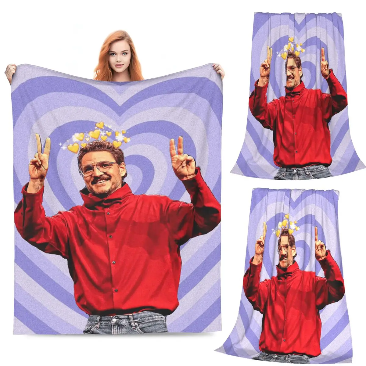 

Одеяла с рисунком Педро Паскаля, флисовое одеяло для дивана, дышащее одеяло для дома, спальни, дорожные пледы, покрывало, одеяло