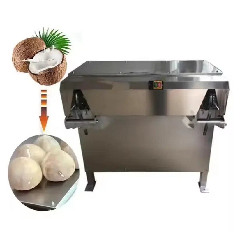 High Capacity Automatic Coconut Peeling Machine Coconut Shell Grinder Easy to Remove Coconut Shell for Fruits and Vegetables