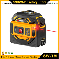 SNDWAY SW-TM40 TM60 Digital Rangefinder Laser Tape Measure Professional Range Finder Laser Distance Meter 2 in 1 Electric Ruler