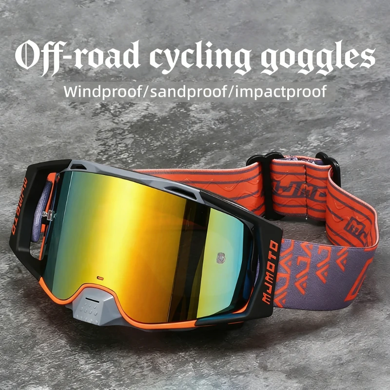Universal Motocross Goggles Anti-Fog Windproof Dust Proof Glasses Quick Release for Motorcycle Dirt Bike MTB Off Road Riding