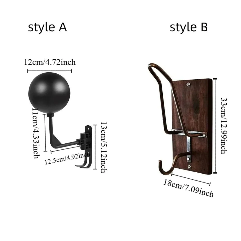 حامل خوذة دراجة نارية متعدد الوظائف موفر للمساحة مع مسامير خوذة هوك قوي مريح جدار جبل رف المدخل #6