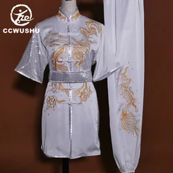 Wushu taichi taiji vestiti changquan uniformi di arti Marziali concorrenza abbigliamento ricamato kungfu nanquan taolu vestiti uniforme